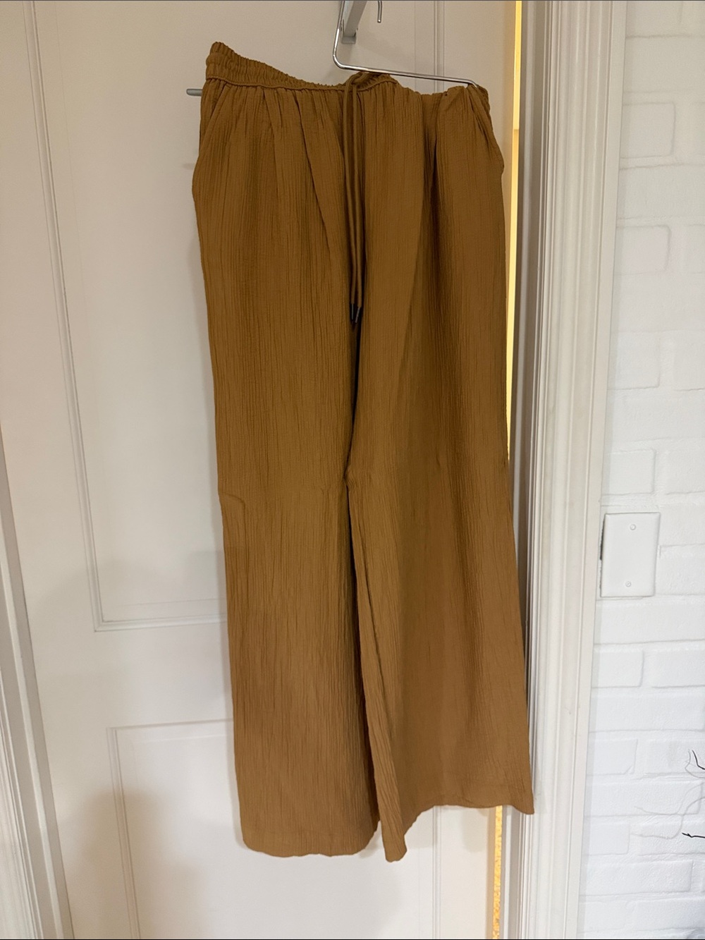 A new day gauze, wide leg pants set